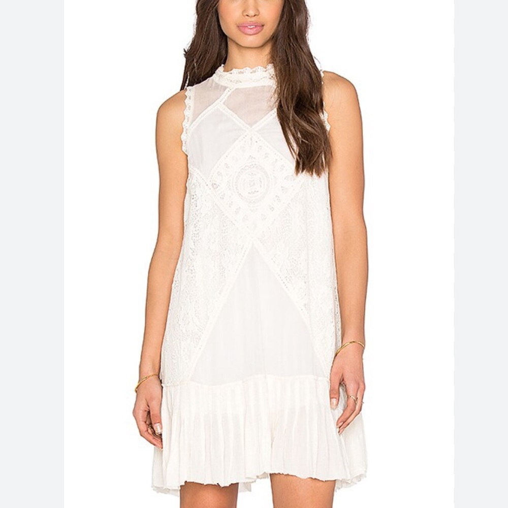 Free People One Angel cream Lace dress
